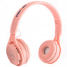 Наушники беспроводные TurboSky WH-02 PINK. Гарнитура bluetooth TurboSky WH-02 PINK. Наушники накладные розовые.