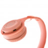 Наушники беспроводные TurboSky WH-02 PINK. Гарнитура bluetooth TurboSky WH-02 PINK. Наушники накладные розовые.